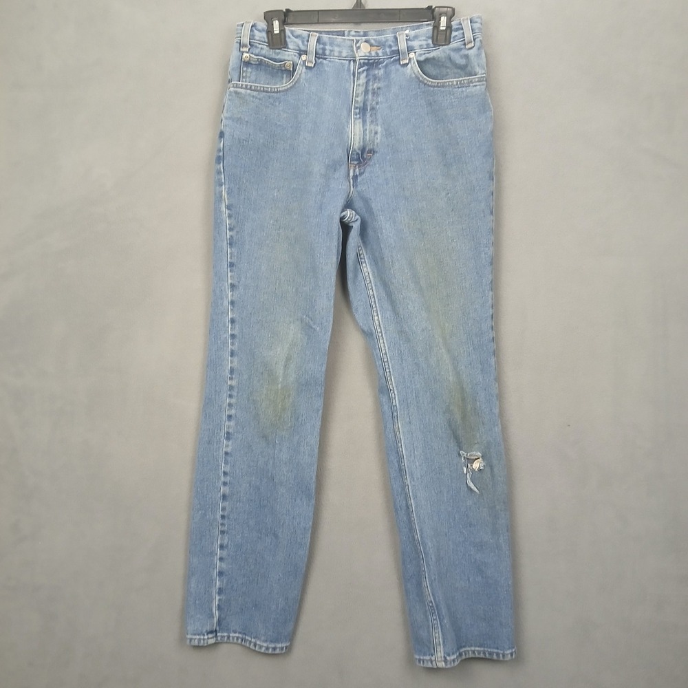 North West Blue Jeans Thrashed Men 32x30 Blue Denim Medium Wash Mid Rise Relaxed